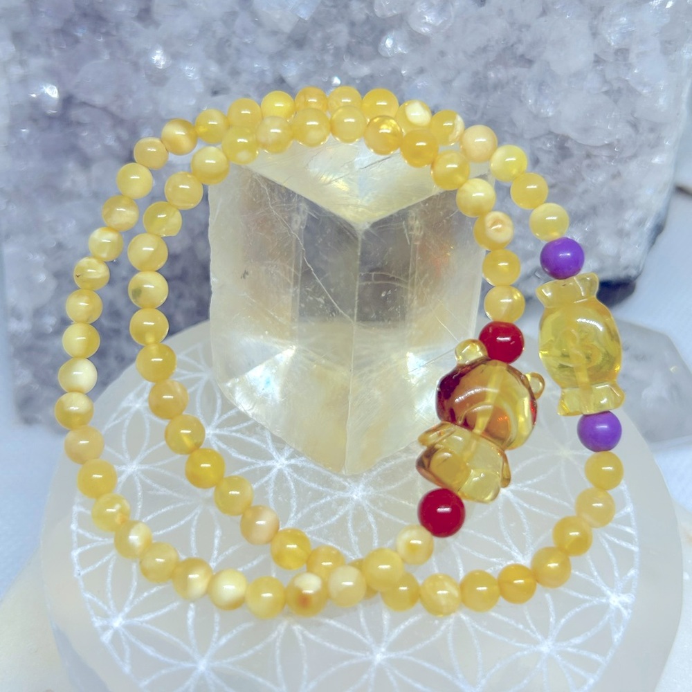 Mixed Amber Beaded Bracelet